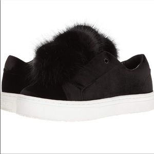 Sam Edelman Leya Fashion Sneaker | Fur PomPoms